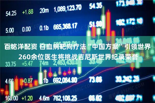 百铭洋配资 白血病靶向疗法“中国方案”引领世界 260余位医生将挑战吉尼斯世界纪录荣誉
