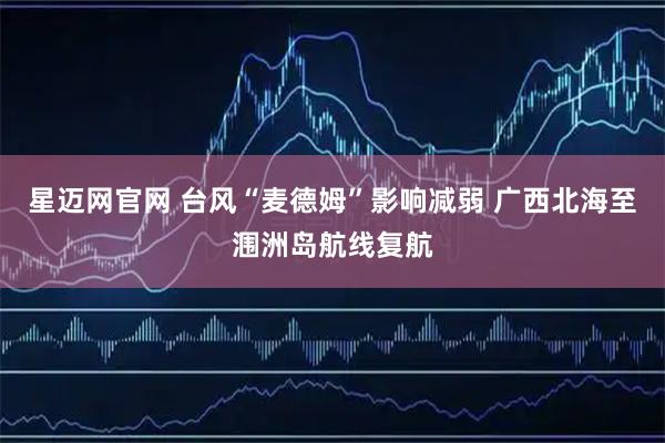 星迈网官网 台风“麦德姆”影响减弱 广西北海至涠洲岛航线复航